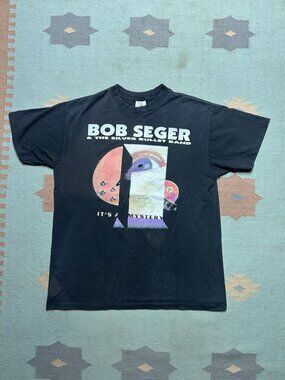 Vintage 90s t shirt Bob Seger It’s A Mystery Harley Davidson tour band tee XL